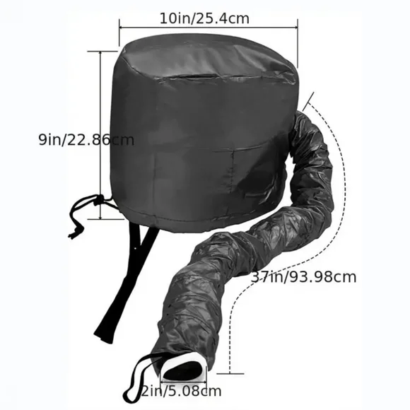 1pc Soft Bonnet Hooded Hair Dryer Attachment - Picture 4 of 6
